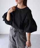 【リベリー/Riberry】のバルーンスリーブ前後2WAYブラウス 人気、トレンドファッション・服の通販 founy(ファニー) ファッション Fashion レディースファッション WOMEN トップス・カットソー Tops/Tshirt シャツ/ブラウス Shirts/Blouses おすすめ Recommend シンプル Simple スラックス Slacks スリット Slit スリーブ Sleeve タイトスカート Tight Skirt デニム Denim バルーン Balloon ビジネス 仕事 通勤 Business thumbnail ブラック|ID: prp329100004504902 ipo3291000000032295628