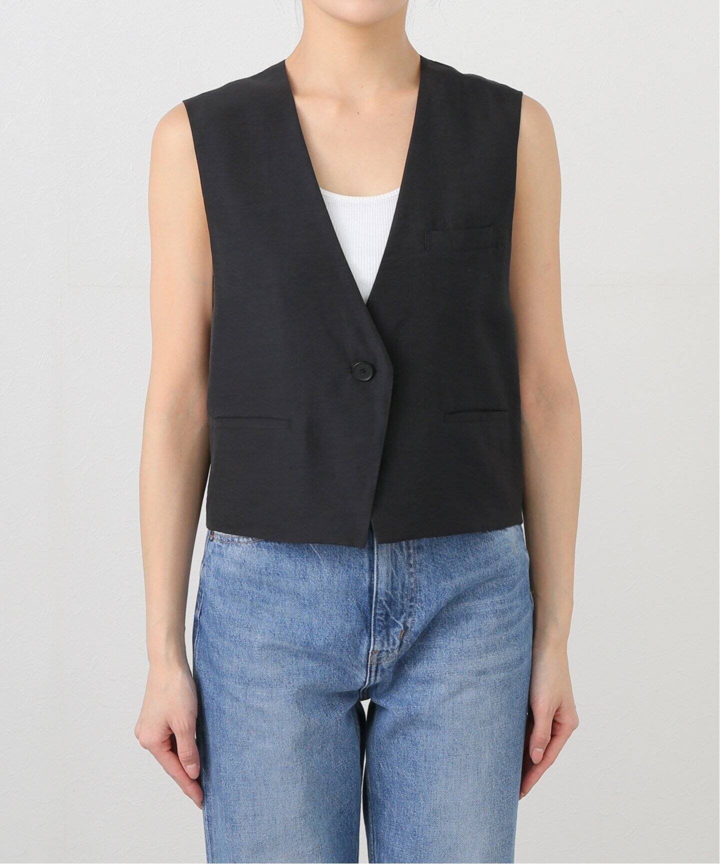 【ジャーナルスタンダード レサージュ/journal standard L'essage】のシアーベスト インテリア・キッズ・メンズ・レディースファッション・服の通販 founy(ファニー) 　ファッション　Fashion　レディースファッション　WOMEN　アウター　Coat Outerwear　トップス・カットソー　Tops/Tshirt　ベスト/ジレ　Gilets/Vests　2025年　2025　2025春夏・S/S　Ss,Spring/Summer,2025　クロップド　Cropped　シアー　Sheer　トレンド　Trend　ノースリーブ　No Sleeve　ベスト　Vest　夏　Summer　ブラック|ID: prp329100004505343 ipo3291000000031797789