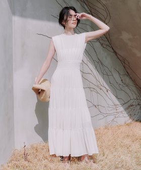 【アニュアンス/anuans】 ギャザーティアードカットワンピース人気、トレンドファッション・服の通販 founy(ファニー) ファッション Fashion レディースファッション Fashion for Women ワンピース Dresses エレガント 上品 Elegant ギャザー Gathered, Ruffled シルケット Silket, Silky Cotton フィット Fit, Slim Fit リラックス Relax, Relaxed Fit |ID:prp329100004505355
