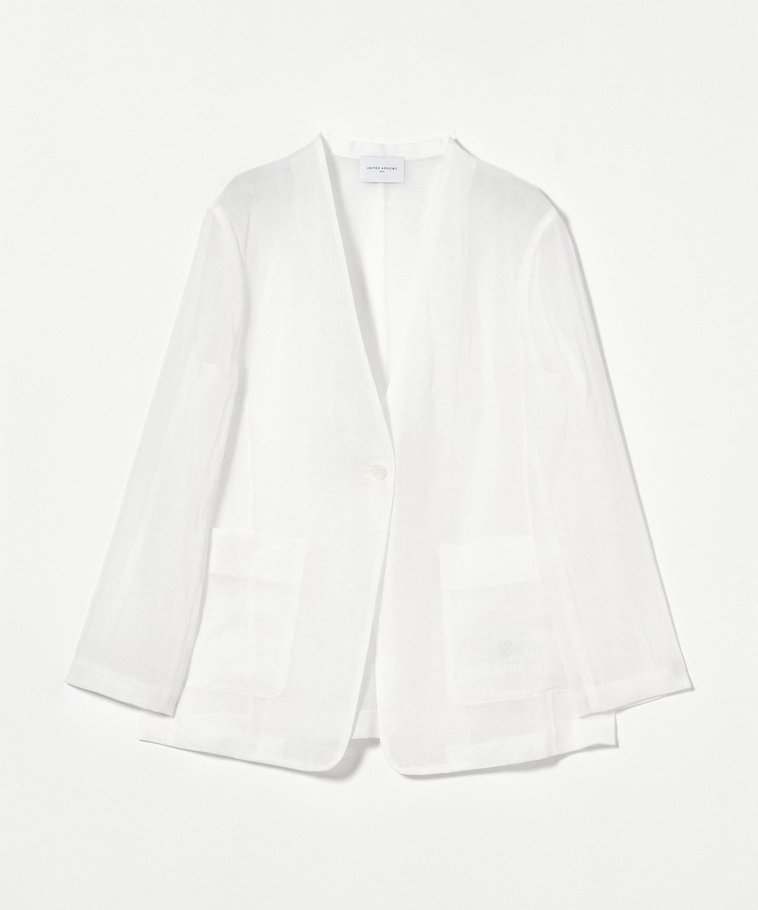 【ユナイテッドアローズ/UNITED ARROWS】のシアー ジャケット インテリア・キッズ・メンズ・レディースファッション・服の通販 founy(ファニー) 　ファッション　Fashion　レディースファッション　WOMEN　アウター　Coat Outerwear　ジャケット　Jackets　オーガンジー　Organdy　シアー　Sheer　ジャケット　Jacket　エレガント 上品　Elegant　WHITE|ID: prp329100004505384 ipo3291000000031798171