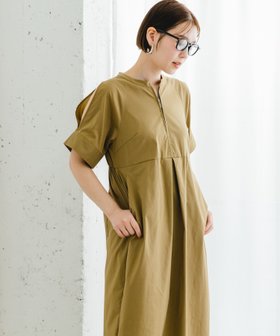 【アーバンリサーチ ロッソ/URBAN RESEARCH ROSSO】のF by ROSSO スリットショルダーワンピース 人気、トレンドファッション・服の通販 founy(ファニー) ファッション Fashion レディースファッション WOMEN ワンピース Dress 2025年 2025 2025春夏・S/S Ss,Spring/Summer,2025 おすすめ Recommend ギャザー Gather ジップ Zip スリット Slit フロント Front ポケット Pocket 夏 Summer S/S・春夏 Ss・Spring/Summer |ID:prp329100004505456