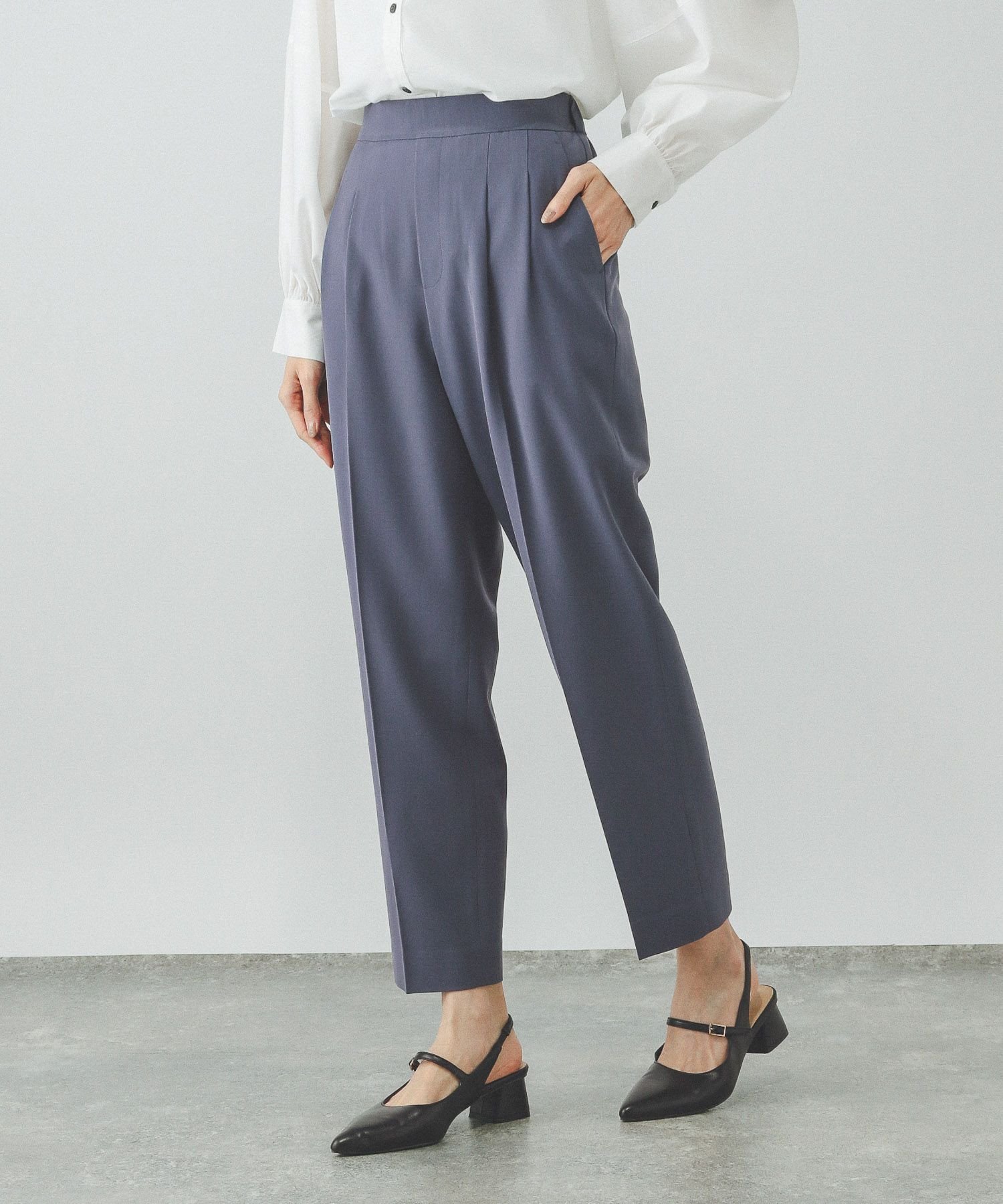 【グローバルワーク/GLOBAL WORK】のウツクシルエットDRYテーパードパンツ/289056 インテリア・キッズ・メンズ・レディースファッション・服の通販 founy(ファニー) 　ファッション　Fashion　レディースファッション　WOMEN　パンツ　Pants　キャップ　Cap　ジップ　Zip　ジャケット　Jacket　ストレッチ　Stretch　セットアップ　Set Up　センター　Center　人気　Popularity　フラット　Flat　フロント　Front　ポケット　Pocket　ミドル　Middle　リラックス　Relax　夏　Summer　ブルー87|ID: prp329100004505598 ipo3291000000031937490