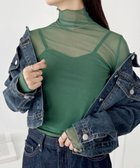 【その他のブランド/Other】の【ベストセラー/全20色展開】メロウハイネックシアーインナートップス ダークグリーン|ID: prp329100004505599 ipo3291000000032306802