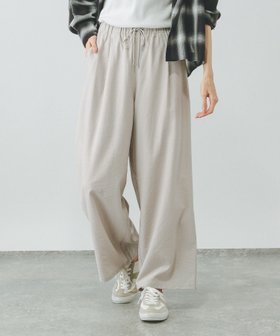 【グローバルワーク/GLOBAL WORK】 エアかるイージーワイドパンツ/323280人気、トレンドファッション・服の通販 founy(ファニー) ファッション Fashion レディースファッション WOMEN パンツ Pants キャップ Cap ギャザー Gather フェミニン Feminine ワイド Wide 半袖 Short Sleeve 夏 Summer 旅行 Travel 楽ちん Easy 軽量 Lightweight |ID:prp329100004505607