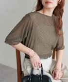 【ディスコート/Discoat】の【新色追加!/WEB限定】前後2WAYラメプリーツシアーT モカ|ID: prp329100004505693 ipo3291000000031847304