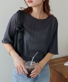 【ディスコート/Discoat】の【新色追加!/WEB限定】前後2WAYラメプリーツシアーT チャコールグレー|ID: prp329100004505693 ipo3291000000031847306
