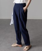 【ラナン/Ranan】のひんやり!機能付麻調美脚タックテーパード 人気、トレンドファッション・服の通販 founy(ファニー) ファッション Fashion レディースファッション WOMEN ストレッチ Stretch フロント Front 夏 Summer 楽ちん Easy 洗える Washable thumbnail ネイビー65|ID: prp329100004505694 ipo3291000000031995040