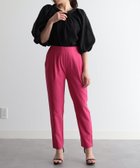 【ラナン/Ranan】のひんやり!機能付麻調美脚タックテーパード 人気、トレンドファッション・服の通販 founy(ファニー) ファッション Fashion レディースファッション WOMEN ストレッチ Stretch フロント Front 夏 Summer 楽ちん Easy 洗える Washable thumbnail ピンク60|ID: prp329100004505694 ipo3291000000031995045