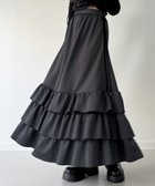 【ジュノア/JUNOAH】のサイドライントラックティアードスカート グレー|ID: prp329100004505767 ipo3291000000031996181