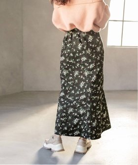【ランダ/RANDA】のデニムライクフラワースカート 人気、トレンドファッション・服の通販 founy(ファニー) ファッション Fashion レディースファッション WOMEN スカート Skirt コンパクト Compact デニム Denim マーメイド Mermaid |ID:prp329100004505788