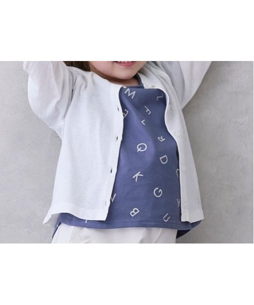 【ナルミヤ オンライン/NARUMIYA ONELINE / KIDS】の【UVカット/接触冷感】カーディガン 人気、トレンドファッション・服の通販 founy(ファニー) 　ファッション　Fashion　キッズファッション　Fashion for Kids　カーディガン　Cardigan, Knitwear　シンプル　Simple, Minimal　プリント　Print, Printed Pattern　ポケット　Pocket, Pocket Detail　夏　Summer　春　Spring　S/S・春夏　SS, Spring/Summer, Warm Season　 other-1|ID: prp329100004505793 ipo3291000000033462135