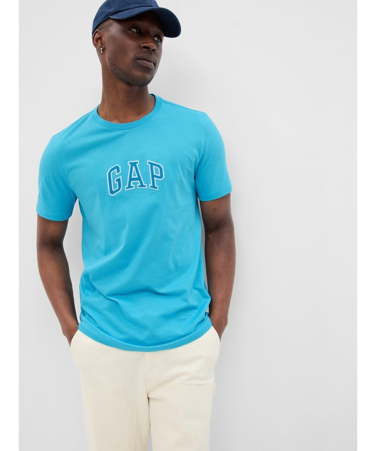 【ギャップ/GAP】のGAPアーチロゴTシャツ(ユニセックス) インテリア・キッズ・メンズ・レディースファッション・服の通販 founy(ファニー) 　ファッション　Fashion　レディースファッション　WOMEN　トップス・カットソー　Tops/Tshirt　シャツ/ブラウス　Shirts/Blouses　ロング / Tシャツ　T-Shirts　プリント　Print　ボトム　Bottom　半袖　Short Sleeve　定番　Standard　ATLANTIS_BLUE|ID: prp329100004505868 ipo3291000000032293353