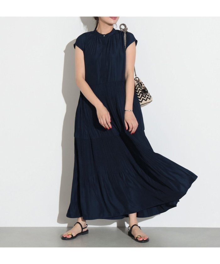 【ビームス ハート/BEAMS HEART】の【洗濯機OK】スキッパー ティアードワンピース 25SS フレンチスリーブ インテリア・キッズ・メンズ・レディースファッション・服の通販 founy(ファニー) https://founy.com/ ファッション Fashion レディースファッション Ladies' Fashion Online ワンピース Dress 2025年 2025 2025春夏・S/S Ss,Spring/Summer,2025 エレガント 上品 Elegant ギャザー Gather サンダル Sandals スキッパー Skipper スリーブ Sleeve ティアードワンピース Tiered Dress フレンチ French ポケット Pocket リラックス Relax 夏 Summer |ID: prp329100004505983 ipo3291000000032370241