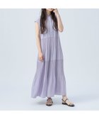【ビームス ハート/BEAMS HEART】の【洗濯機OK】スキッパー ティアードワンピース 25SS フレンチスリーブ LAVENDER|ID: prp329100004505983 ipo3291000000032370247