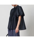 【ユナイテッドアローズ/UNITED ARROWS】のシルキーピンタック ショートスリーブ ブラウス NAVY|ID: prp329100004506662 ipo3291000000031953846