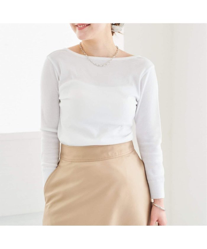【イエナ/IENA】のMer cotton セーターマシン 七分袖 プルオーバー インテリア・キッズ・メンズ・レディースファッション・服の通販 founy(ファニー) https://founy.com/ ファッション Fashion レディースファッション WOMEN トップス・カットソー Tops/Tshirt プルオーバー Pullover 2025年 2025 2025春夏・S/S Ss,Spring/Summer,2025 カットソー Cut And Sew セーター Sweater |ID: prp329100004506781 ipo3291000000031980544