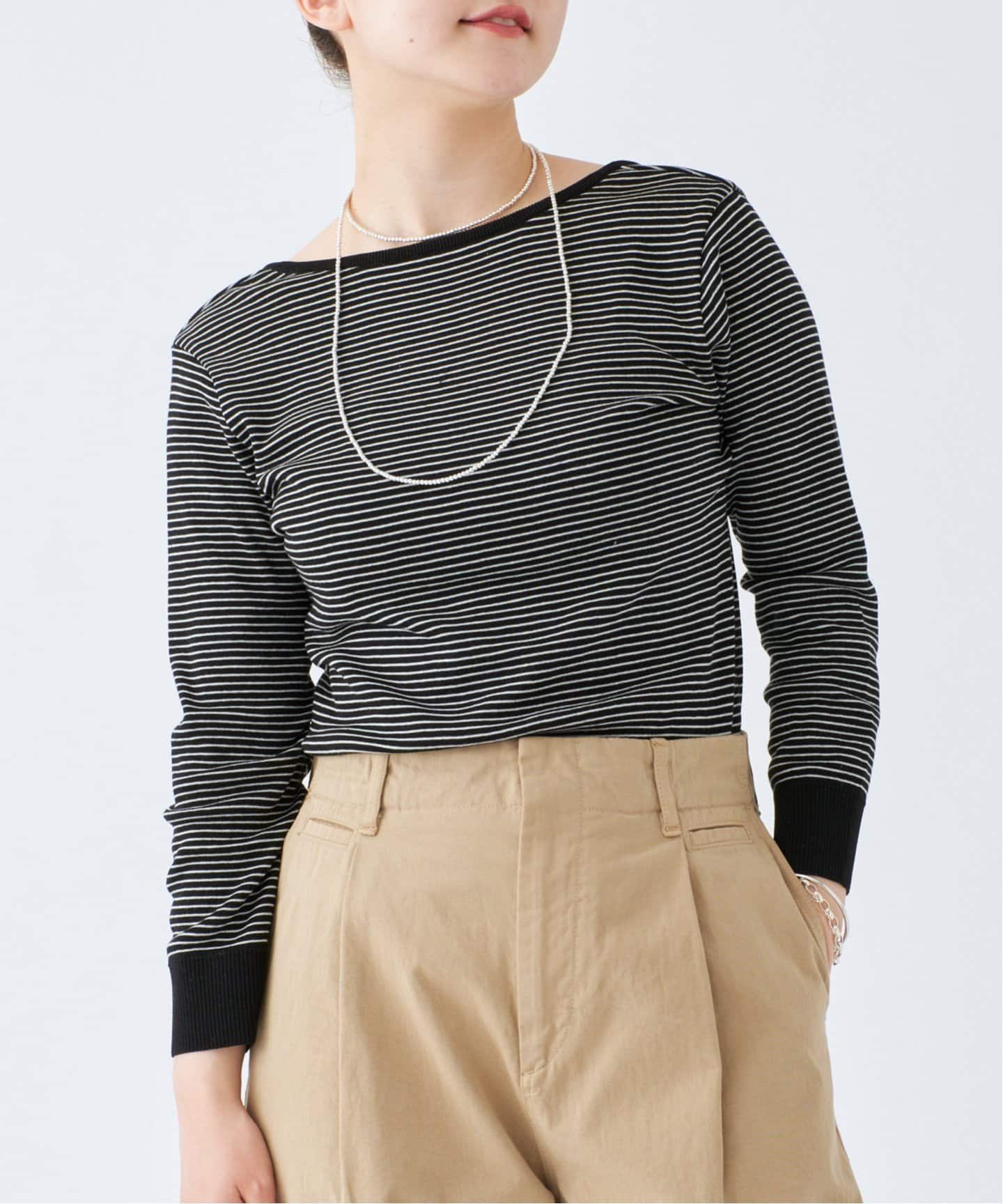 【イエナ/IENA】のMer cotton セーターマシン 七分袖 プルオーバー インテリア・キッズ・メンズ・レディースファッション・服の通販 founy(ファニー) 　ファッション　Fashion　レディースファッション　WOMEN　トップス・カットソー　Tops/Tshirt　プルオーバー　Pullover　2025年　2025　2025春夏・S/S　Ss,Spring/Summer,2025　カットソー　Cut And Sew　セーター　Sweater　ブラック A|ID: prp329100004506781 ipo3291000000031980547