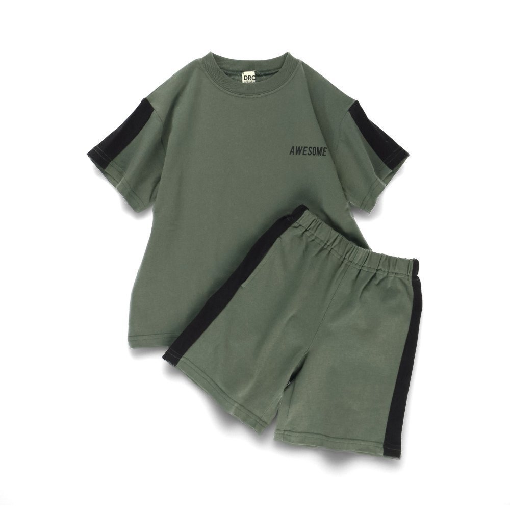 【ブランシェス/branshes / KIDS】の【WEB限定/DRC】サイドライン切替セットアップ インテリア・キッズ・メンズ・レディースファッション・服の通販 founy(ファニー) 　ファッション　Fashion　キッズファッション　KIDS　切替　Switching　吸水　Water Absorption　セットアップ　Set Up　ハーフ　Half　ボーイズ　Boys　ポケット　Pocket　プチプライス・低価格　Affordable　おすすめ　Recommend　夏　Summer　カーキ|ID: prp329100004507020 ipo3291000000031911227