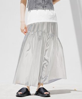 【ラコレ/LAKOLE】のメタリックティアードスカート 人気、トレンドファッション・服の通販 founy(ファニー) ファッション Fashion レディースファッション WOMEN スカート Skirt ティアードスカート Tiered Skirts ティアード Tiered |ID:prp329100004507027