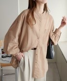 【ディスコート/Discoat】の【WEB限定】コットンシアーバンドカラーシャツ ベージュ|ID: prp329100004507081 ipo3291000000031984443