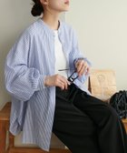 【ディスコート/Discoat】の【WEB限定】コットンシアーバンドカラーシャツ ネイビー|ID: prp329100004507081 ipo3291000000031984446