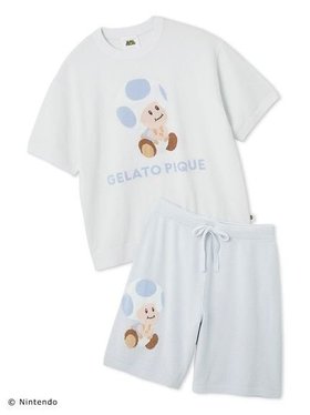 【ジェラートピケ オム/GELATO PIQUE HOMME / MEN】の【スーパーマリオ】【メンズ】キノピオ ヨッシージャガードプルオーバーハーフパンツセット 人気、トレンドファッション・服の通販 founy(ファニー) ファッション Fashion メンズファッション Men's Style Online トップス・カットソー Tops/Tshirt/Men ボトムス Bottoms/Men ハーフ / ショートパンツ Short Pants カラフル Colorful キャラクター Character ショート Short セットアップ Set Up メンズ Mens |ID:prp329100004507228