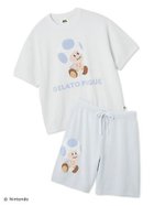 【ジェラートピケ オム/GELATO PIQUE HOMME / MEN】の【スーパーマリオ】【メンズ】キノピオ ヨッシージャガードプルオーバーハーフパンツセット BLU[086]|ID: prp329100004507228 ipo3291000000032626863
