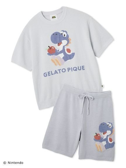 【ジェラートピケ オム/GELATO PIQUE HOMME / MEN】の【スーパーマリオ】【メンズ】キノピオ ヨッシージャガードプルオーバーハーフパンツセット インテリア・キッズ・メンズ・レディースファッション・服の通販 founy(ファニー) 　ファッション　Fashion　メンズファッション　Men's Style Online　トップス・カットソー　Tops/Tshirt/Men　ボトムス　Bottoms/Men　ハーフ / ショートパンツ　Short Pants　カラフル　Colorful　キャラクター　Character　ショート　Short　セットアップ　Set Up　メンズ　Mens　NVY[089]|ID: prp329100004507228 ipo3291000000032626864
