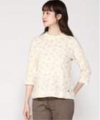 【クロコダイル/CROCODILE】の花柄 ハイネック 七分袖カットソー イエロー|ID: prp329100004507273 ipo3291000000031944137