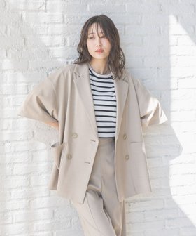 【グローバルワーク/GLOBAL WORK】のお手入れラクラクSET UPジャケット/290003 人気、トレンドファッション・服の通販 founy(ファニー) ファッション Fashion レディースファッション WOMEN アウター Coat Outerwear ジャケット Jackets ジャケット Jacket ストレッチ Stretch ストレート Straight セットアップ Set Up リラックス Relax ワイド Wide 半袖 Short Sleeve 夏 Summer 羽織 Haori |ID:prp329100004507555