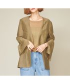 【ユナイテッドアローズ/UNITED ARROWS】のconte シアー ノーカラージャケット BEIGE|ID: prp329100004507608 ipo3291000000031817689