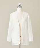 【ユナイテッドアローズ/UNITED ARROWS】のconte シアー ノーカラージャケット WHITE|ID: prp329100004507608 ipo3291000000031817692