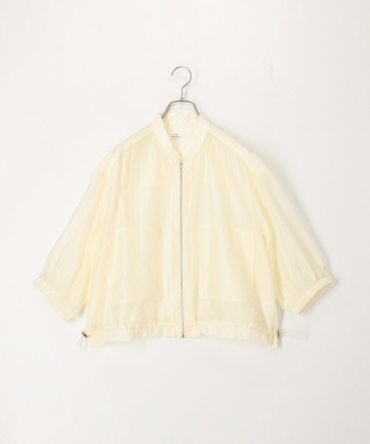 【その他のブランド/Other】のシアーローンジップブルゾン インテリア・キッズ・メンズ・レディースファッション・服の通販 founy(ファニー) 　ファッション　Fashion　レディースファッション　WOMEN　アウター　Coat Outerwear　ブルゾン　Blouson/Jackets　シアー　Sheer　ショート　Short　ジップアップ　Zip Up　スポーティ　Sporty　トレンド　Trend　ドローコード　Draw Cord　定番　Standard　ブルゾン　Blouson　おすすめ　Recommend　夏　Summer　2025年　2025　2025春夏・S/S　Ss,Spring/Summer,2025　アイボリー|ID: prp329100004507610 ipo3291000000031817699