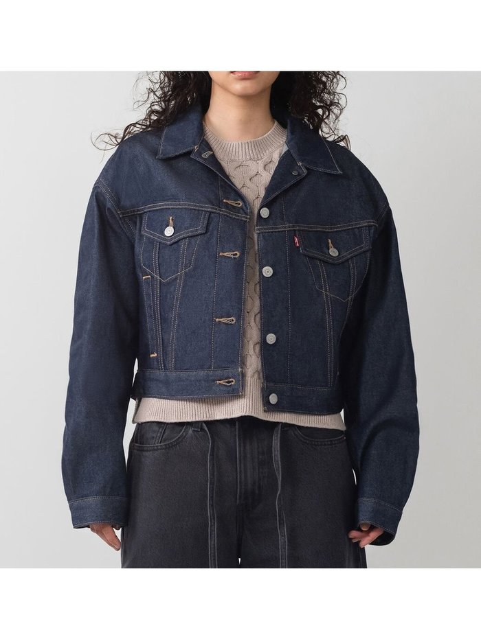 【リーバイス/Levis】のSHRUNKEN 90S トラッカージャケット インテリア・キッズ・メンズ・レディースファッション・服の通販 founy(ファニー) https://founy.com/ ファッション Fashion レディースファッション Fashion for Women アウター Coat / Outerwear Collection レディースジャケット・軽アウター Jackets クロップド Cropped, Short Length シェイプ Shape, Slim Fit シンプル Simple, Minimal ジャケット Jacket, Outerwear セットアップ Set-Up, Coordinated Outfit デニム Denim, Jeans Material |ID: prp329100004507639 ipo3291000000031817873