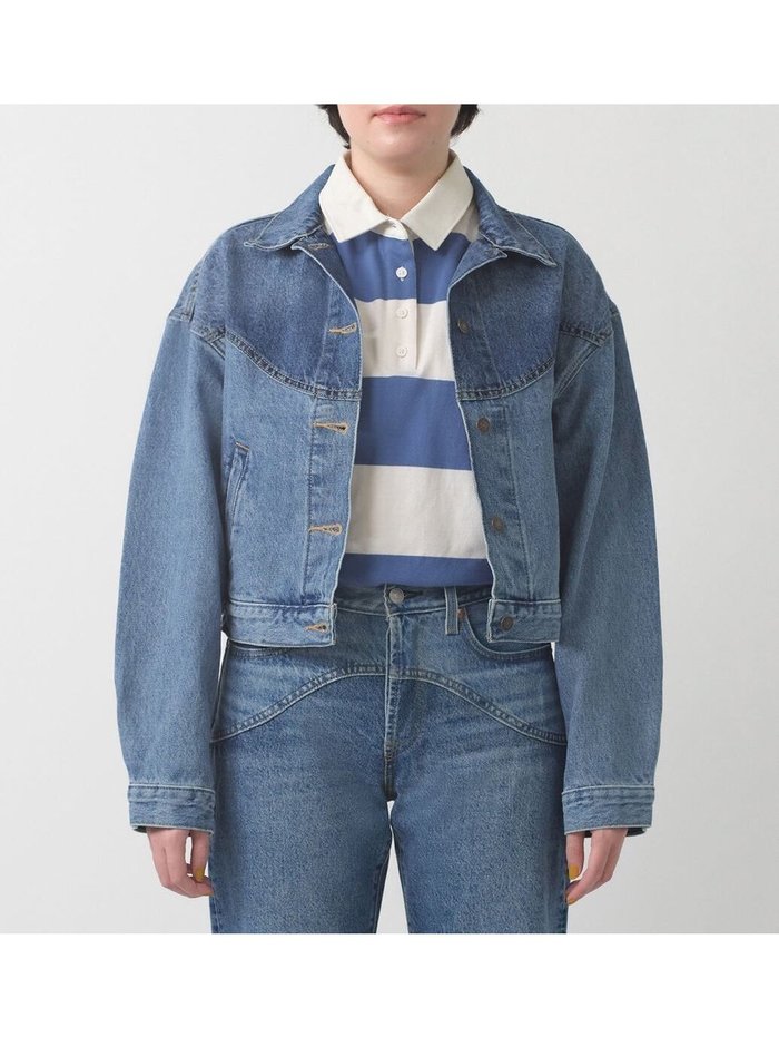【リーバイス/Levis】のSHRUNKEN 90S トラッカージャケット インテリア・キッズ・メンズ・レディースファッション・服の通販 founy(ファニー) https://founy.com/ ファッション Fashion レディースファッション Fashion for Women アウター Coat / Outerwear Collection レディースジャケット・軽アウター Jackets クロップド Cropped, Short Length |ID: prp329100004507640 ipo3291000000031817877