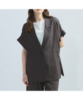 【ケティ/Ketty】のリネンライクハーフテーラードジャケット≪手洗い可能≫ 人気、トレンドファッション・服の通販 founy(ファニー) ファッション Fashion レディースファッション WOMEN アウター Coat Outerwear ジャケット Jackets テーラードジャケット Tailored Jackets ポケット Pocket |ID:prp329100004507645