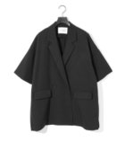【マーコート/MARcourt】のMIDIUMISOLID for Ladies ライトワイドジャケット 人気、トレンドファッション・服の通販 founy(ファニー) ファッション Fashion レディースファッション WOMEN アウター Coat Outerwear ジャケット Jackets ジャケット Jacket ストレート Straight スリット Slit セットアップ Set Up フロント Front ベスト Vest ボトム Bottom ポケット Pocket ワイド Wide 吸水 Water Absorption 夏 Summer thumbnail ブラック|ID: prp329100004507649 ipo3291000000031817918