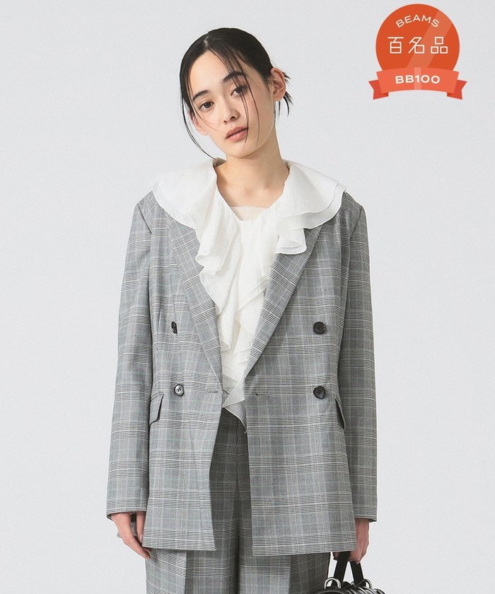 【ビームス ウイメン/BEAMS】の【6/12新規値下げ】【ビームスの百名品】チェック 4ボタン ダブル ジャケット インテリア・キッズ・メンズ・レディースファッション・服の通販 founy(ファニー) https://founy.com/ ファッション Fashion レディースファッション Ladies' Fashion Online アウター Coat Outerwear ジャケット Jackets クラシカル Classical ジャケット Jacket セットアップ Set Up ダブル Double チェック Check おすすめ Recommend ビジネス 仕事 通勤 Business |ID: prp329100004507653 ipo3291000000032441194