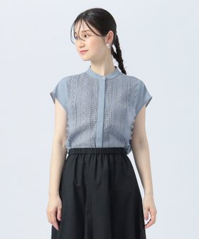 【ビームス ハート/BEAMS HEART】の【洗濯機洗い可】フロント レース フレンチスリーブ ブラウス 25SS 母の日 半袖 人気、トレンドファッション・服の通販 founy(ファニー) ファッション Fashion レディースファッション WOMEN トップス・カットソー Tops/Tshirt シャツ/ブラウス Shirts/Blouses カーディガン Cardigan ギャザー Gather ギンガム Gingham クラシカル Classical ジャケット Jacket ジョーゼット Georgette スラックス Slacks スリーブ Sleeve とろみ Thickness トレンド Trend ハイネック High Neck ビッグ Big フレア Flare フレンチ French フロント Front ボトム Bottom 半袖 Short Sleeve レース Race おすすめ Recommend 夏 Summer エレガント 上品 Elegant 2025年 2025 2025春夏・S/S Ss,Spring/Summer,2025 |ID:prp329100004507684