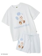 【ジェラート ピケ/gelato pique】の【スーパーマリオ】【レディース】キノピオ ヨッシージャガードプルオーバーショートパンツセット BLU[086]|ID: prp329100004508419 ipo3291000000031827271