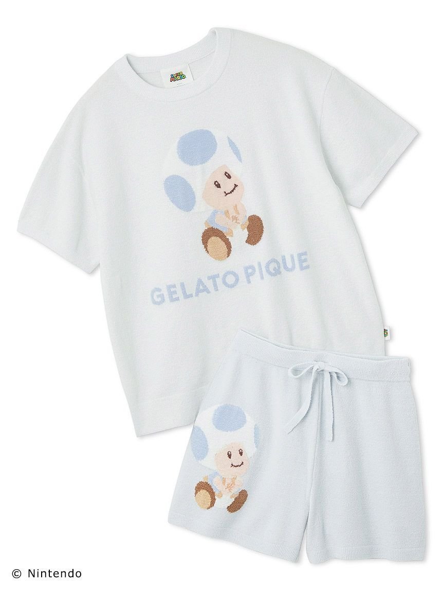 【ジェラート ピケ/gelato pique】の【スーパーマリオ】【レディース】キノピオ ヨッシージャガードプルオーバーショートパンツセット インテリア・キッズ・メンズ・レディースファッション・服の通販 founy(ファニー) 　ファッション　Fashion　レディースファッション　WOMEN　パンツ　Pants　ハーフ / ショートパンツ　Short Pants　カラフル　Colorful　キャラクター　Character　ショート　Short　セットアップ　Set Up　メンズ　Mens　BLU[086]|ID: prp329100004508419 ipo3291000000031827271