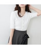 【ナチュラルクチュール/natural couture】の前あきカーデ風ニット オフホワイト|ID: prp329100004508661 ipo3291000000031964593