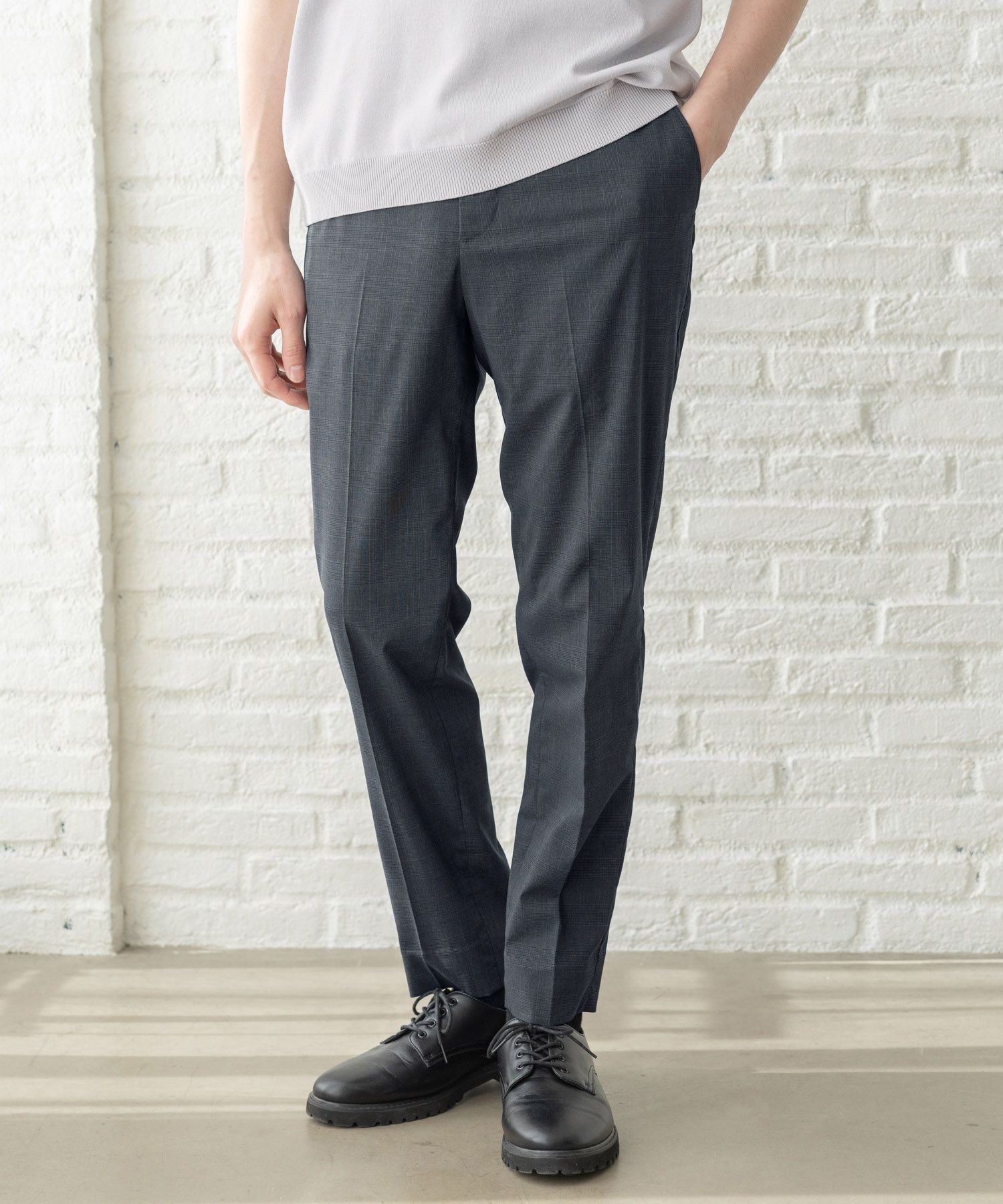 【グローバルワーク/GLOBAL WORK / MEN】のアーバンスラックスAIR/287519 インテリア・キッズ・メンズ・レディースファッション・服の通販 founy(ファニー) 　ファッション　Fashion　メンズファッション　MEN　おすすめ　Recommend　サマー　Summer　ジャケット　Jacket　ストレッチ　Stretch　スラックス　Slacks　セットアップ　Set Up　パターン　Pattern　ボトム　Bottom　ポケット　Pocket　夏　Summer　ネイビー柄87|ID: prp329100004508698 ipo3291000000031829590