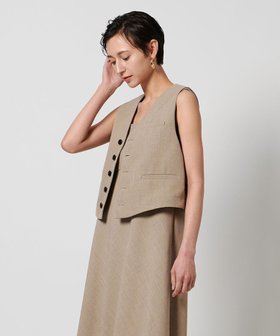 【ユナイテッドアローズ/UNITED ARROWS】のリネンライク ベスト 人気、トレンドファッション・服の通販 founy(ファニー) ファッション Fashion レディースファッション WOMEN アウター Coat Outerwear トップス・カットソー Tops/Tshirt ベスト/ジレ Gilets/Vests おすすめ Recommend ギャザー Gather コンパクト Compact セットアップ Set Up ベスト Vest マニッシュ Mannish リネン Linen ワイド Wide |ID:prp329100004508895