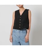 【ユナイテッドアローズ/UNITED ARROWS】のリネンライク ベスト BLACK|ID: prp329100004508895 ipo3291000000031832019