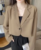 【その他のブランド/Other】のショート丈テーラードジャケット ブラウン|ID: prp329100004508912 ipo3291000000031832168
