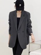 【その他のブランド/Other】の1つボタンゆったりテーラードジャケット ダークグレー|ID: prp329100004508913 ipo3291000000031832176