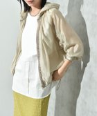 【インタープラネット/INTERPLANET】のオーガンジーフードブルゾン 人気、トレンドファッション・服の通販 founy(ファニー) ファッション Fashion レディースファッション Fashion for Women アウター Coat / Outerwear Collection ブルゾンジャケット・スポーティアウター Blouson Jackets シアー Sheer, See-Through バランス Balance, Style Balance ブルゾン Blouson, Bomber Jacket ベーシック Basic, Essential リラックス Relax, Relaxed Fit 羽織 Haori, Light Jacket thumbnail グレージュ|ID: prp329100004508914 ipo3291000000033567904