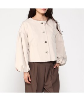 【グレディブリリアン/Gready Brilliant】のGready Brilliant/2_WクロスクルーパフSV 人気、トレンドファッション・服の通販 founy(ファニー) ファッション Fashion レディースファッション WOMEN シンプル Simple ジャケット Jacket スリーブ Sleeve ダブル Double トレンド Trend フェミニン Feminine エレガント 上品 Elegant |ID:prp329100004508916