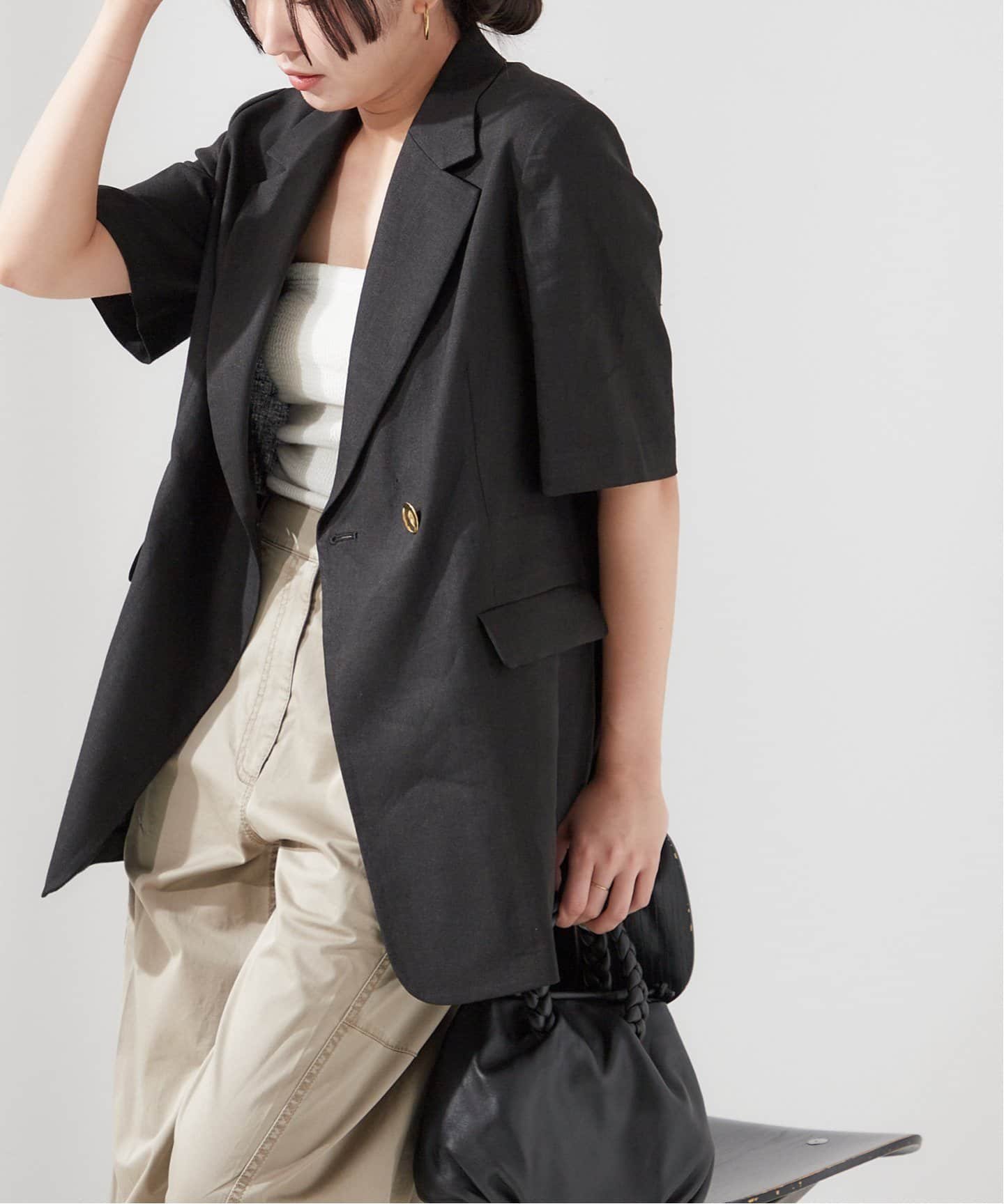 【ジャーナルスタンダード レサージュ/journal standard L'essage】の《追加》リネンハーフスリーブジャケット 人気、トレンドファッション・服の通販 founy(ファニー) 　ファッション　Fashion　レディースファッション　WOMEN　アウター　Coat Outerwear　ジャケット　Jackets　2025年　2025　2025春夏・S/S　Ss,Spring/Summer,2025　 other-1|ID: prp329100004508923 ipo3291000000032285449
